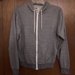 Grey Heather Zip Up